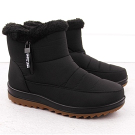 Botas femininas de neve com pele, pretas Potocki 66302 preto 2 Botas femininas de neve com pele, pretas Potocki 66302 preto 2
