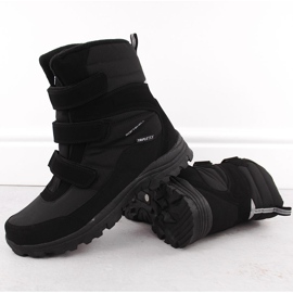 Botas de neve superdimensionadas impermeáveis ​​masculinas, pretas American Club SN45 preto 2