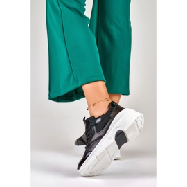 Tênis plataforma feminino, preto, 23-7B 2