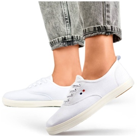 Tênis feminino branco HB-6W com sola branca 1