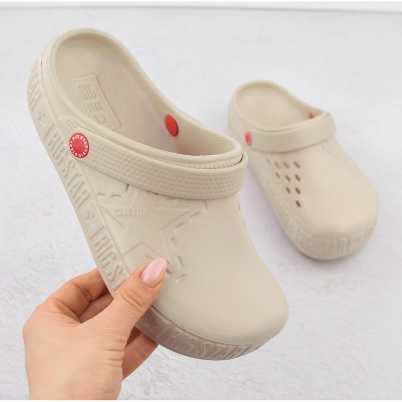 Chinelos bege femininos Big Star II275012 1