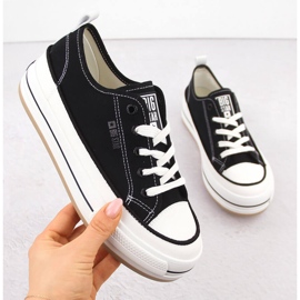 Tênis plataforma feminino preto Big Star NN274204 1