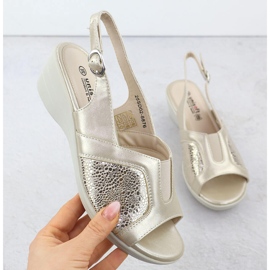 Sandálias femininas para confortável bege unisoft 8876 1