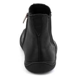 Olivier Botas Chelsea femininas descalças com zíper, isoladas 1263, pretas preto 6