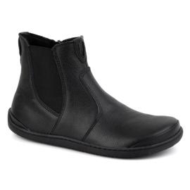 Olivier Botas Chelsea femininas descalças com zíper, isoladas 1263, pretas preto 3