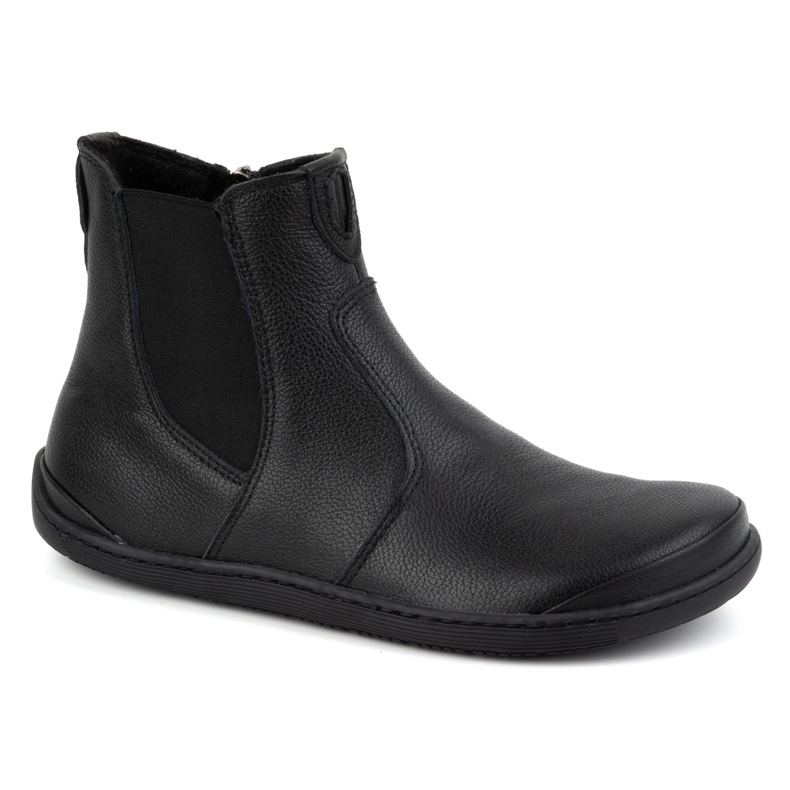 Olivier Botas Chelsea femininas descalças com zíper, isoladas 1263, pretas preto 3