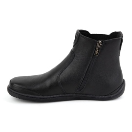 Olivier Botas Chelsea femininas descalças com zíper, isoladas 1263, pretas preto 2