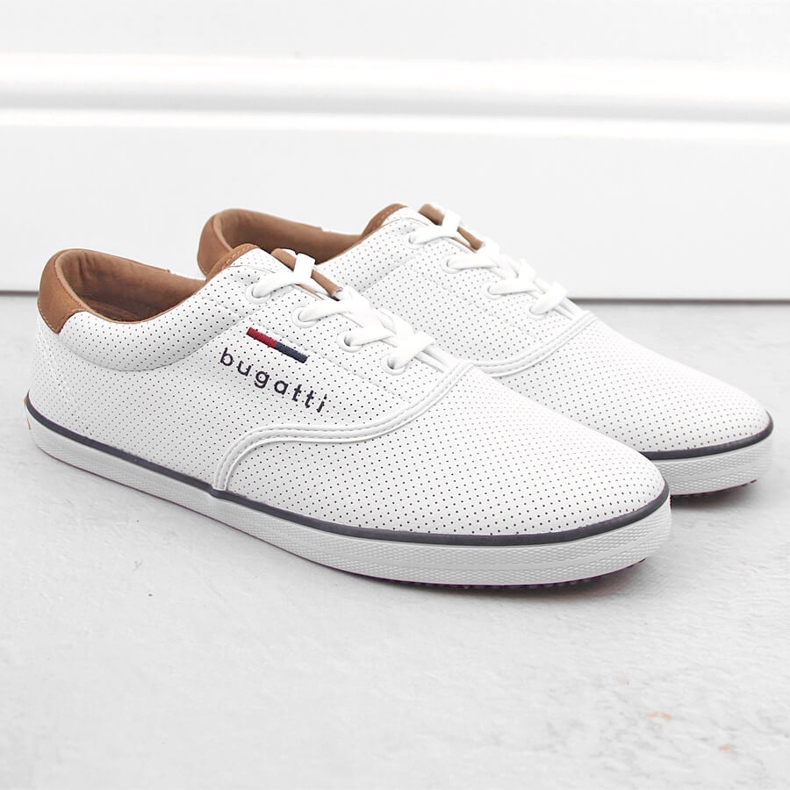 Calçados esportivos masculinos brancos confortáveis ​​Bugatti NN153418 1