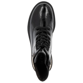 Botins femininos confortáveis com isolamento preto Rieker 72607-00 2 Botins femininos confortáveis com isolamento preto Rieker 72607-00 2