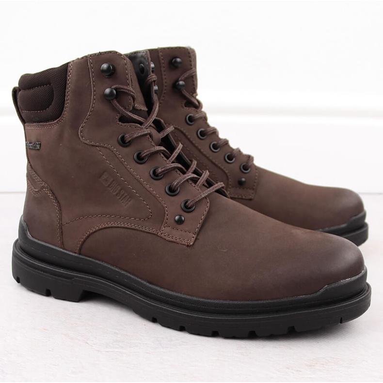 Botas impermeáveis ​​masculinas com isolamento marrom Big Star OO174172 castanho 1