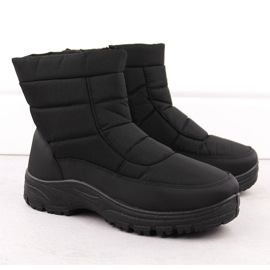 Botas de neve com isolamento masculino, pretas NEWS 4997 preto 1