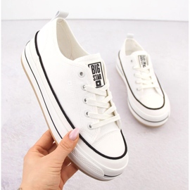 Tênis plataforma branco feminino Big Star NN274205 1