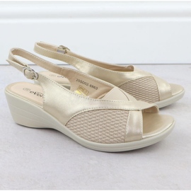 Sandálias femininas para confortável bege evento 8863 2