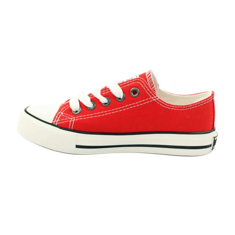 Big star 374002 tênis amarrado vermelho branco 2