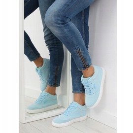 Sapatilhas de mulher em camurça azul NB171P Blue 2