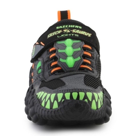 Skechers skech-a-saurus-dino 400112l-bklm shine sapatos preto 1