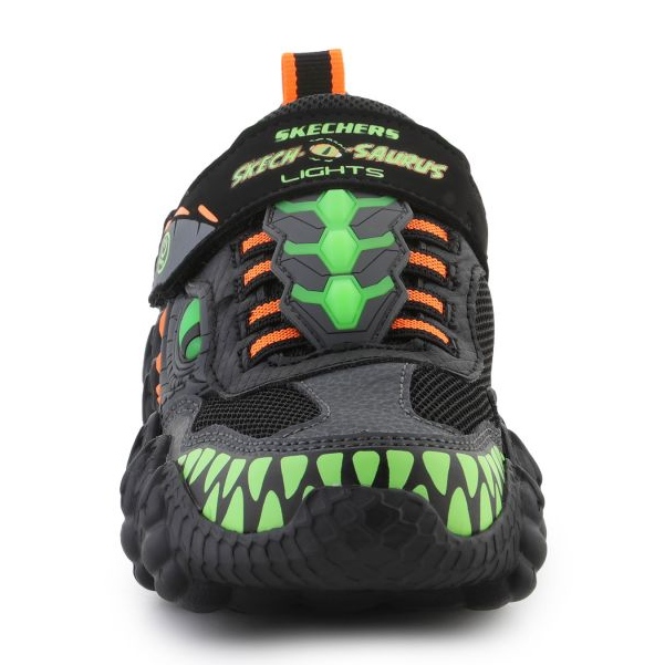 Skechers skech-a-saurus-dino 400112l-bklm shine sapatos preto 1