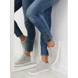 Tênis feminino de camurça cinza LT.GRAY 2