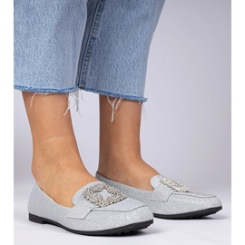 Supomos de glitter prateado com zircões prata 1