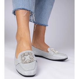 Supomos de glitter prateado com zircões prata 2