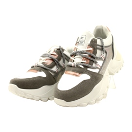 News Tênis de sapatos esportivos femininos 21sp26-3973 branco 7