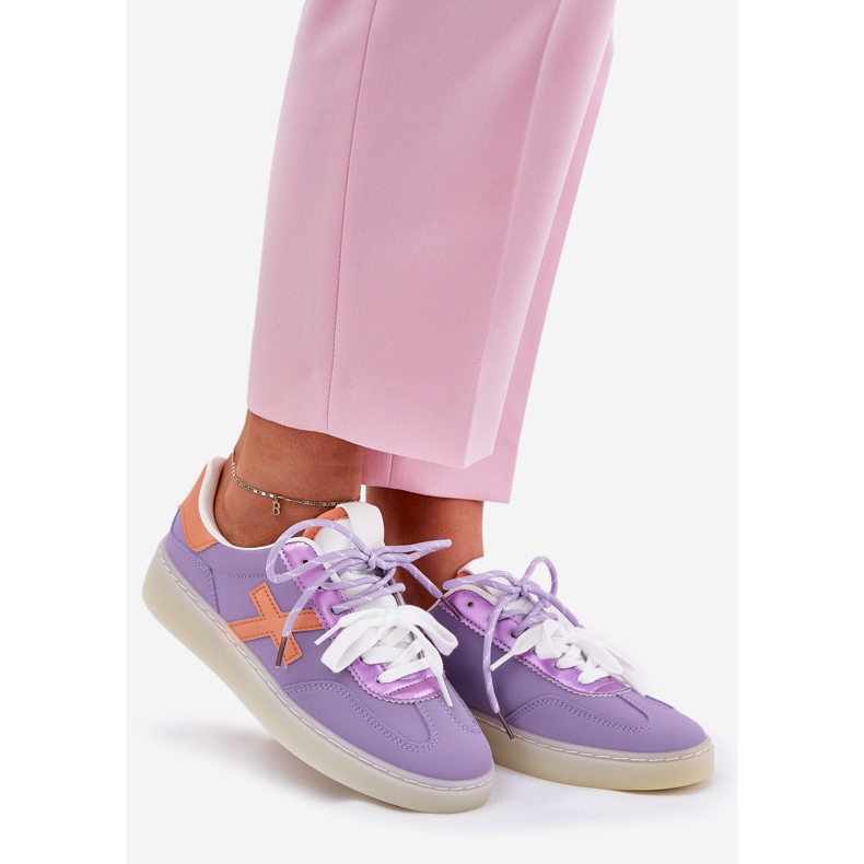 Sapatos de esportes violeta de baixa feminina tolet 1