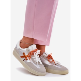 Sapatos de baixo esporte feminino de prata 1