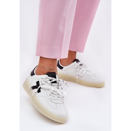 Sapatos esportivos femininos baixos brancos 2