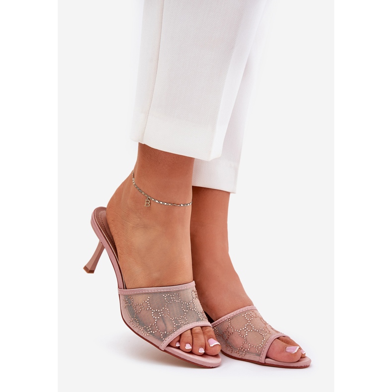 Chinelos decorados no alfinete de champanhe dourado 1