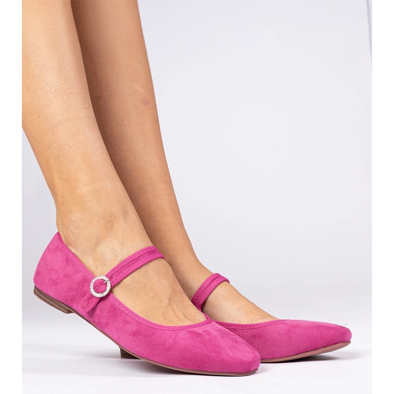 Bailarinas rosa de Ekozamsz com zircões 1