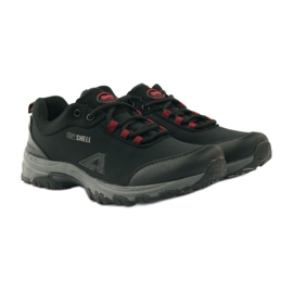 American Club Sapatos esportivos softshell femininos American 1775 preto vermelho 4