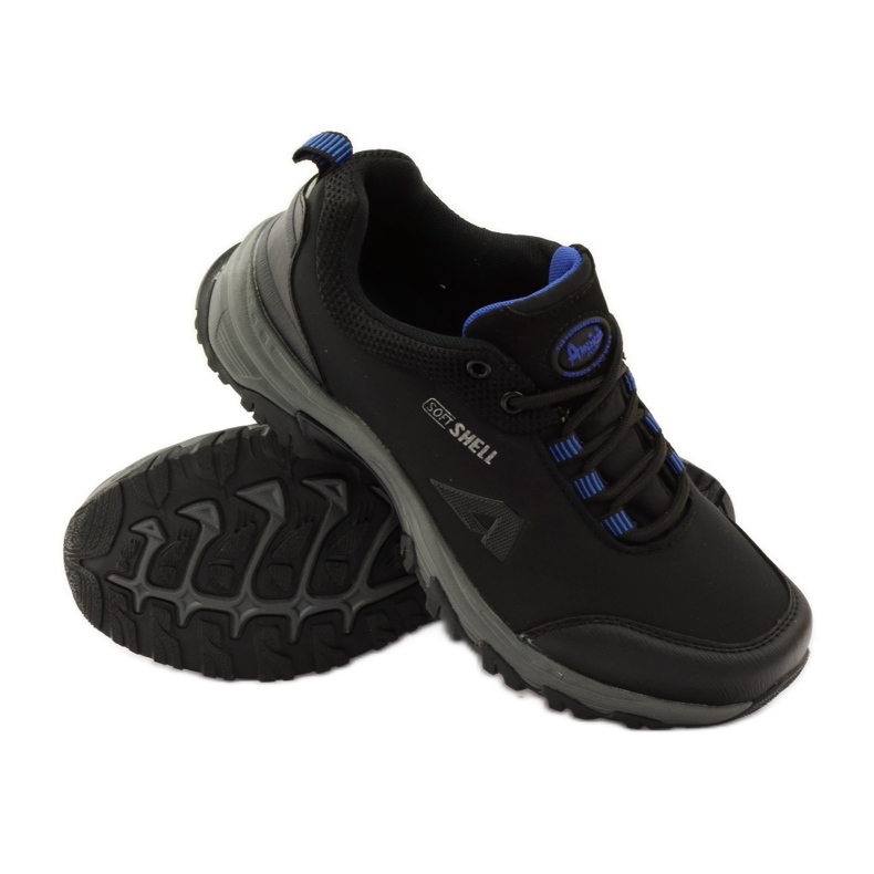 American Club Softshell esportivo americano 1775 preto azul 3