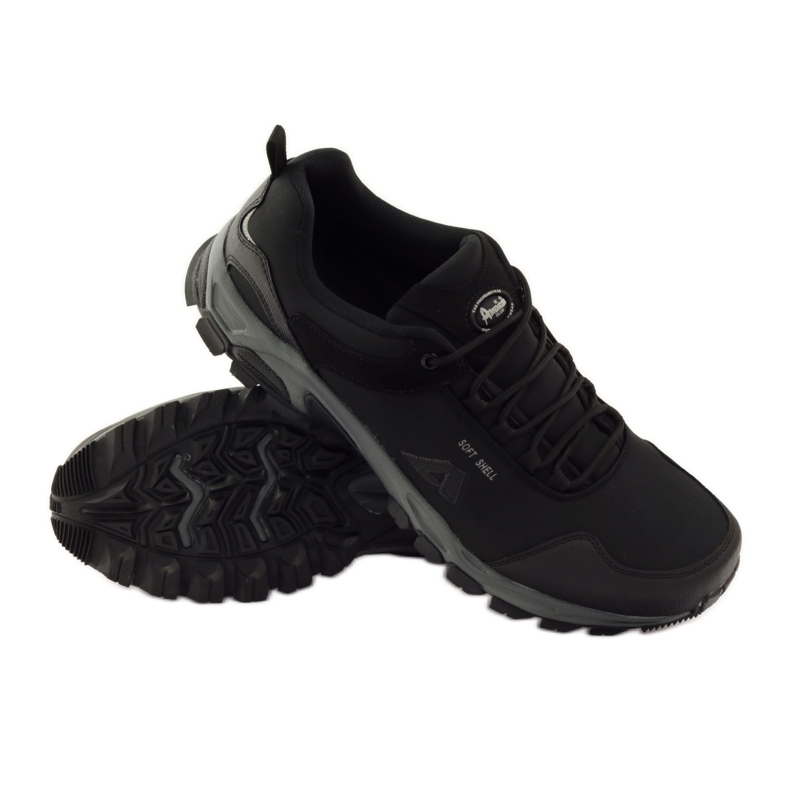 American Club Esporte americano à prova d'água softshell preto 3