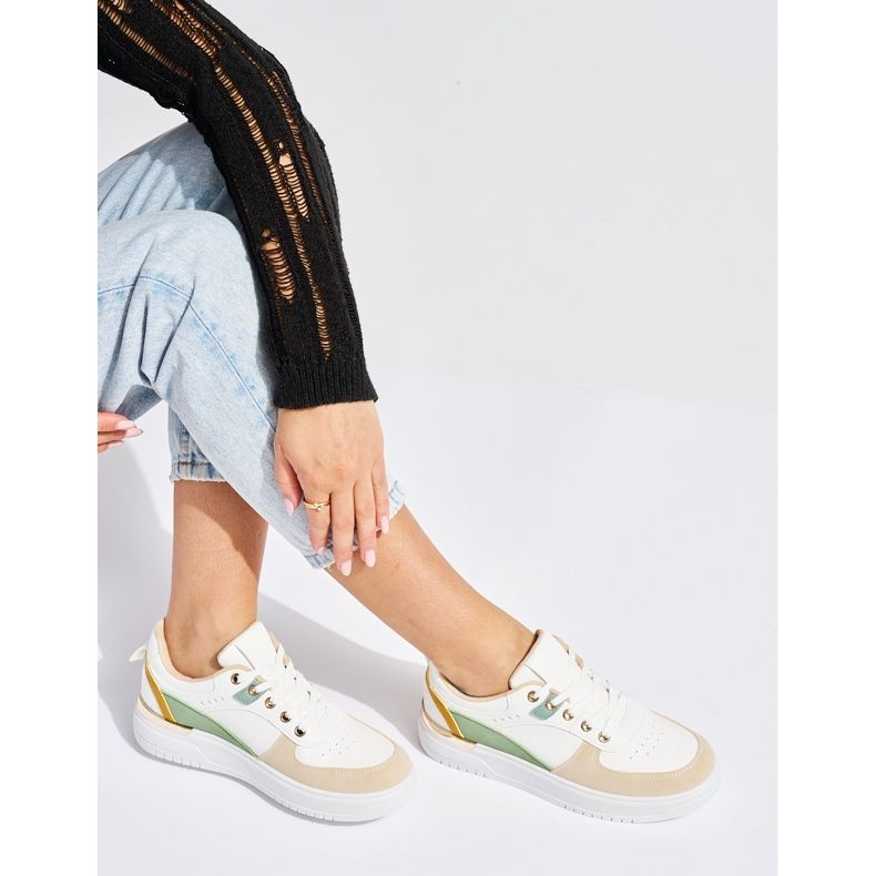 Calçados esportivos femininos com plataforma multicolorida multicolorido 1