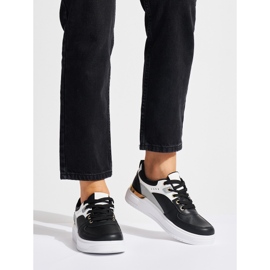 Sapatos esportivos de plataforma preta preto 1