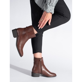 Botins de couro castanhos de Sergio Leone marrom 1