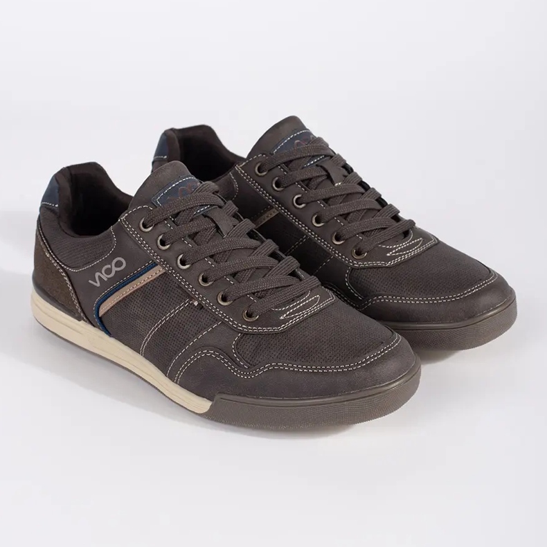 Vico Calçados esportivos masculinos marrons marrom 1