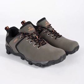 Vico Sapatos de trekking masculinos cinza 1