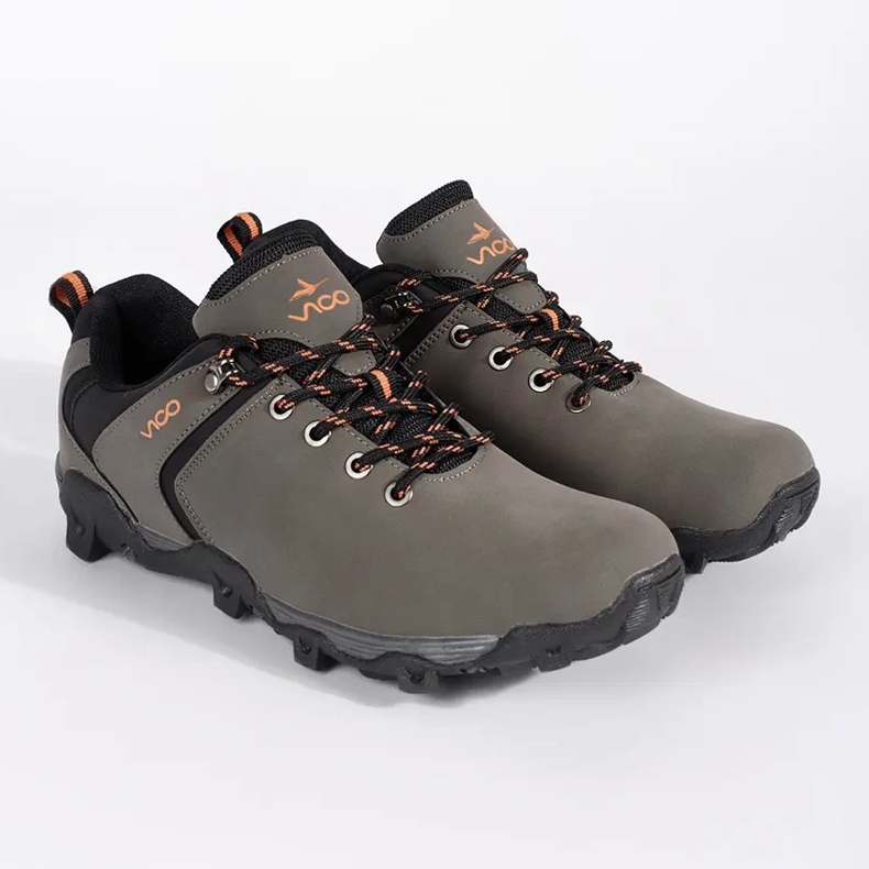 Vico Sapatos de trekking masculinos cinza 1
