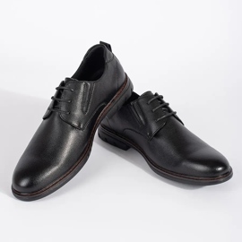 Sapatos masculinos pretos com cadarços 2