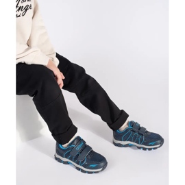 Calçado desportivo masculino azul marinho com velcro 2 Calçado desportivo masculino azul marinho com velcro 2