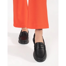 Goodin Mocassistas femininos negros elegantes preto 2