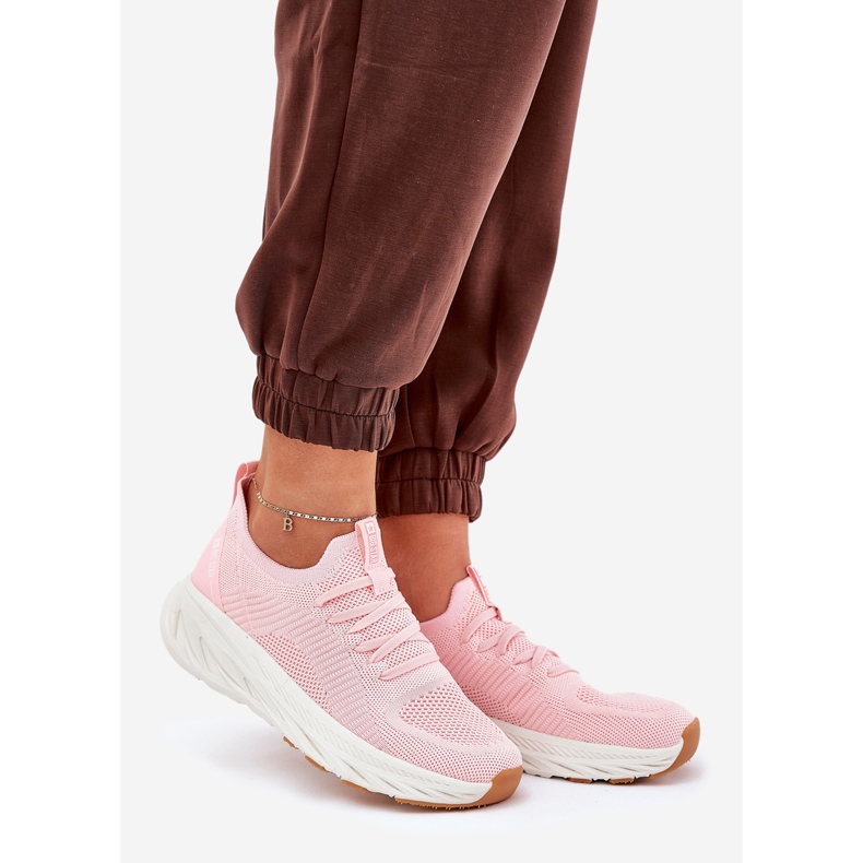 Sapatos esportivos femininos confortáveis ​​Big Star RR274A131 Hi-polish Pink System rosa 1
