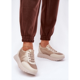 Vinceza Sapatos esportivos femininos na plataforma Vincez 58510 Zlotys dourado 2