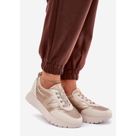 Vinceza Sapatos esportivos femininos na plataforma Vincez 58510 Zlotys dourado 1