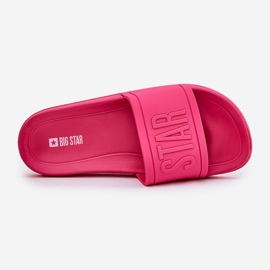 Slippers femininos Big Star NN274A668 FUCUSIA rosa 1