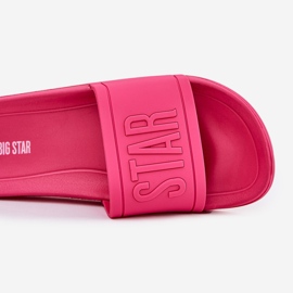 Slippers femininos Big Star NN274A668 FUCUSIA rosa 2