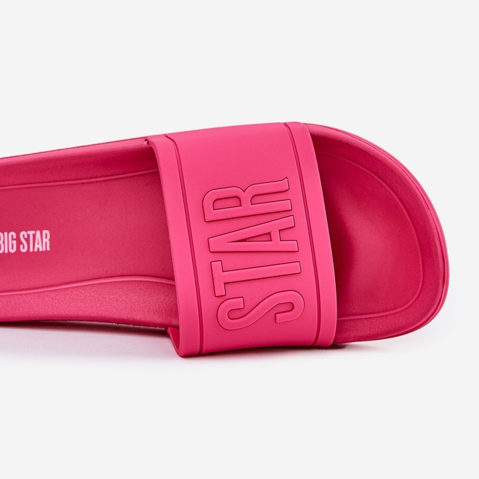 Slippers femininos Big Star NN274A668 FUCUSIA rosa 2