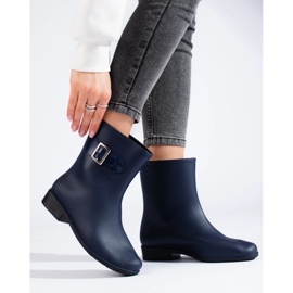 Botas de borracha azul marinho com fivela 1