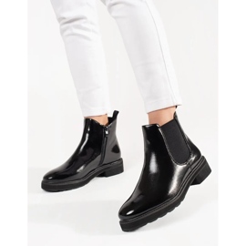 Botas pretas clássicas de Sergio Leone preto 1